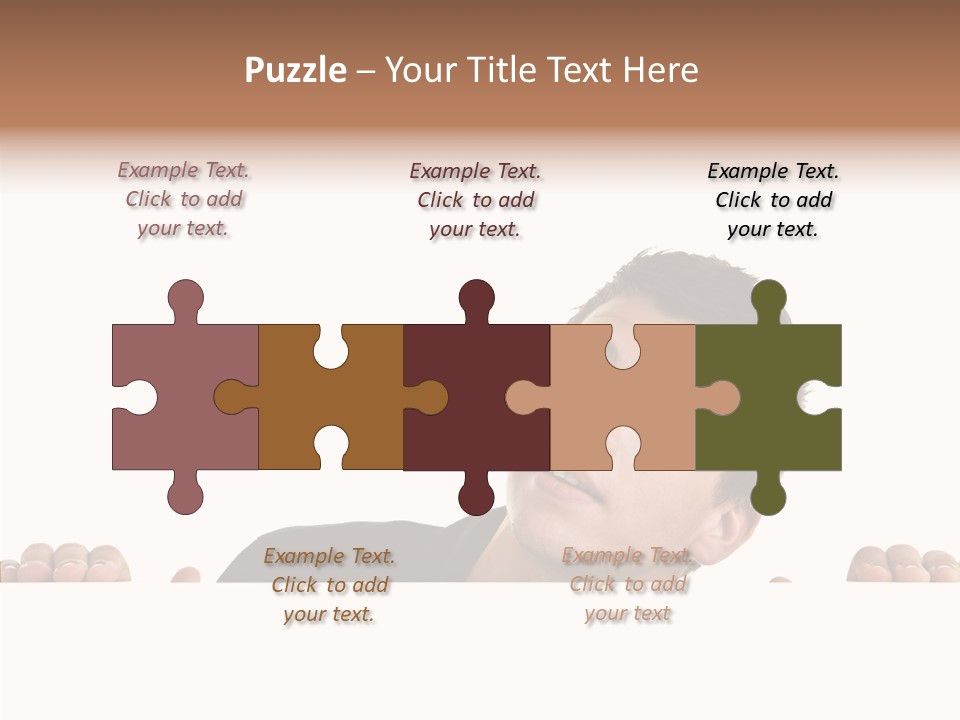 Empty Observing Peek PowerPoint Template