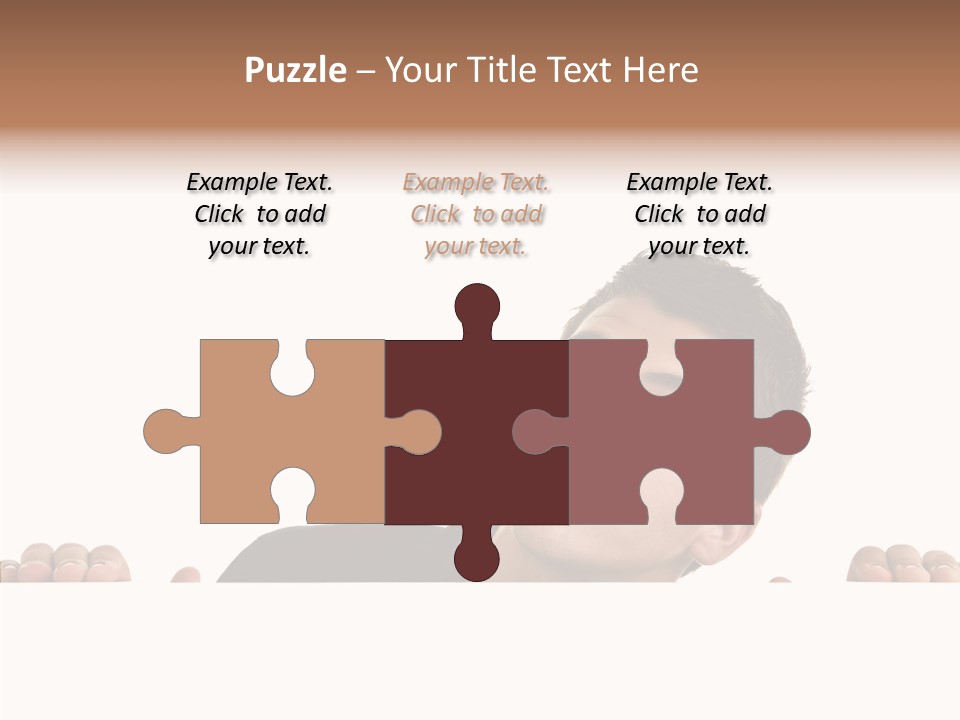 Empty Observing Peek PowerPoint Template