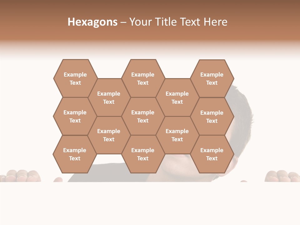 Empty Observing Peek PowerPoint Template