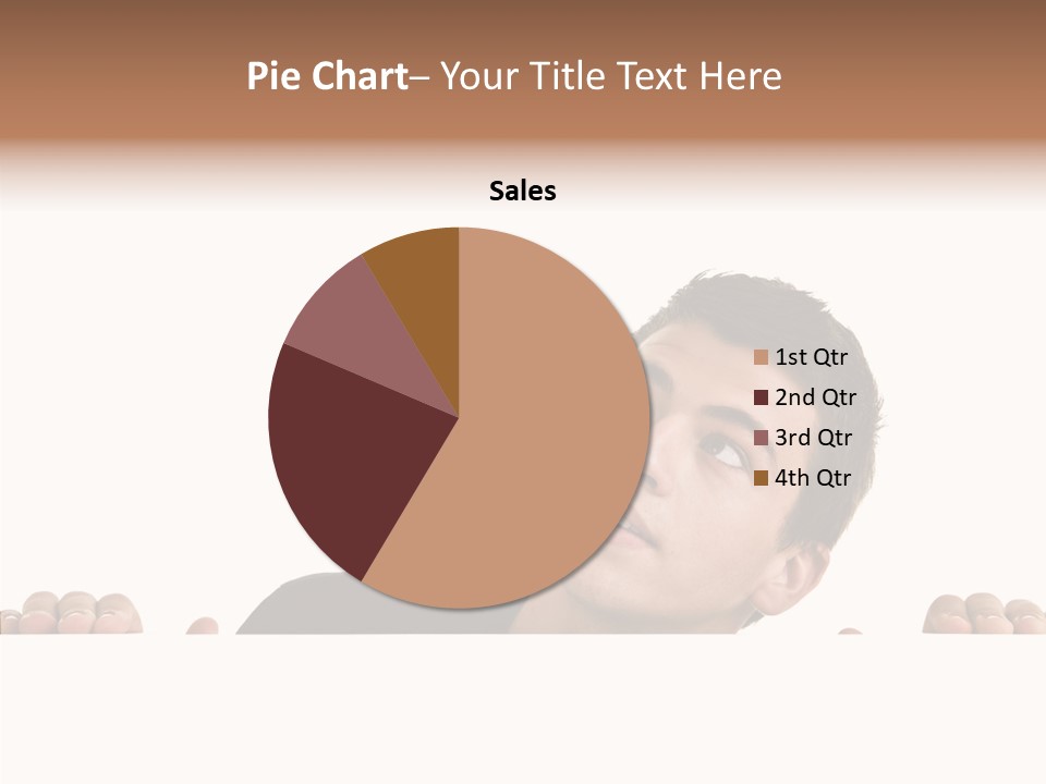 Empty Observing Peek PowerPoint Template