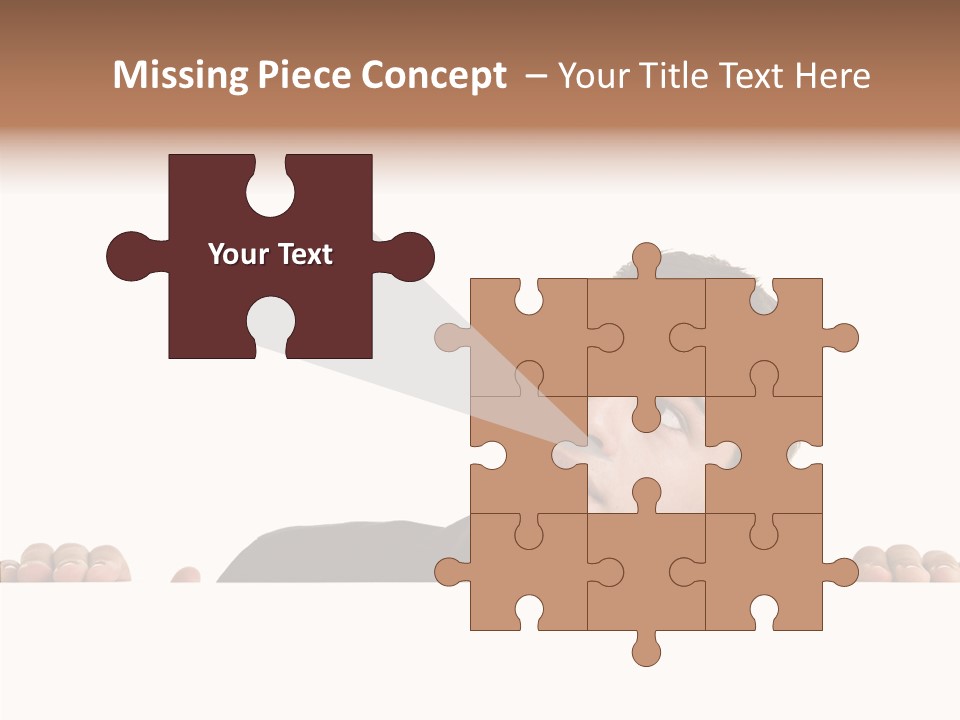 Empty Observing Peek PowerPoint Template