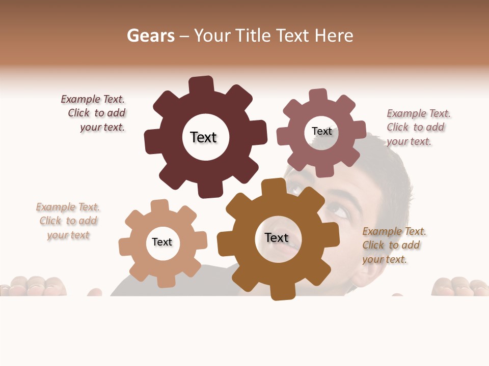 Empty Observing Peek PowerPoint Template