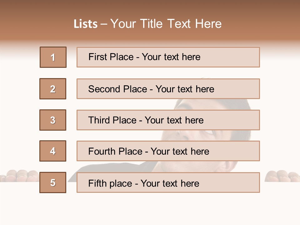 Empty Observing Peek PowerPoint Template