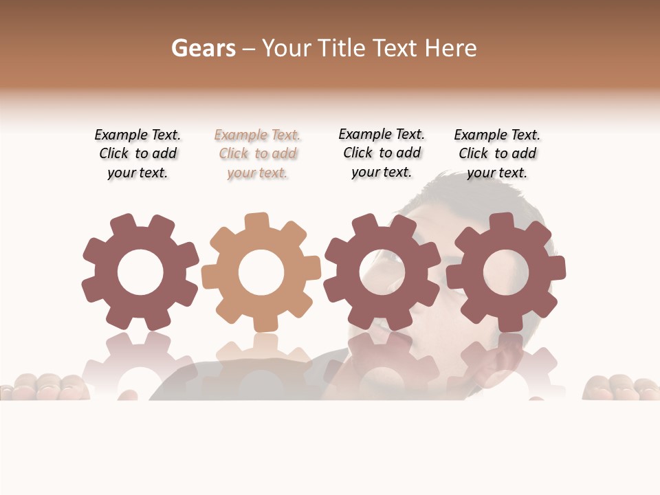 Empty Observing Peek PowerPoint Template