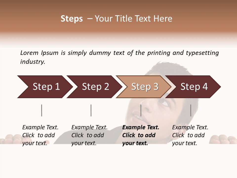 Empty Observing Peek PowerPoint Template