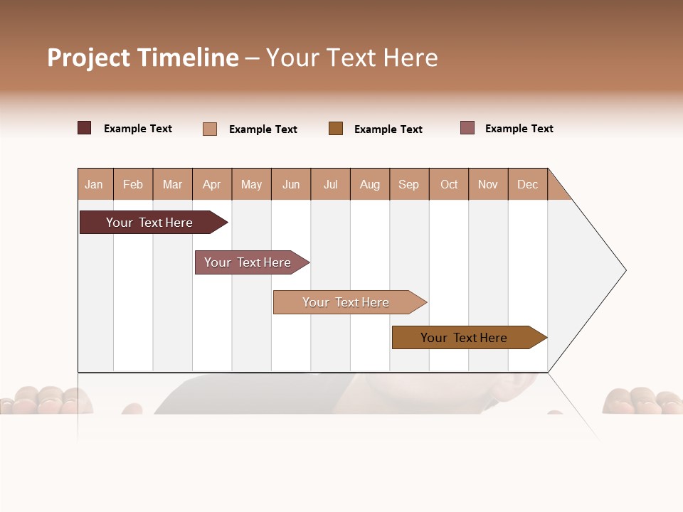 Empty Observing Peek PowerPoint Template