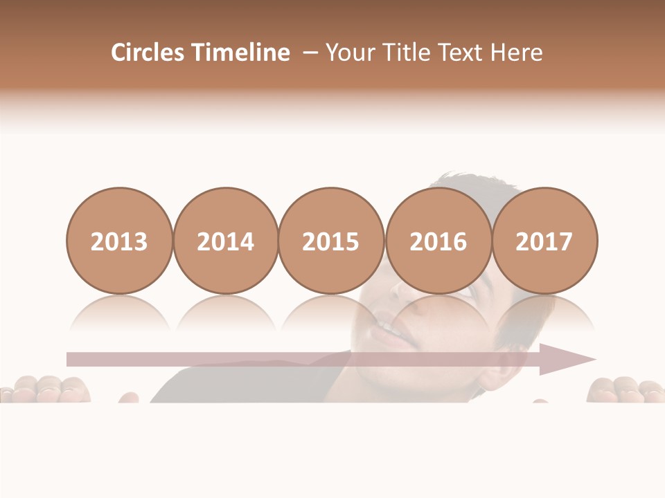 Empty Observing Peek PowerPoint Template