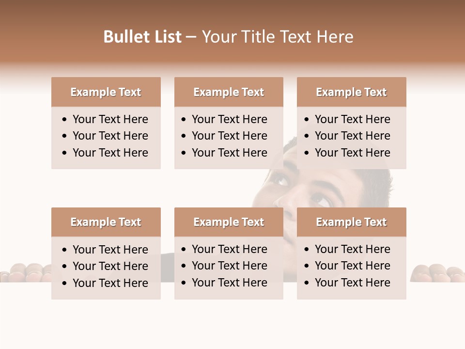 Empty Observing Peek PowerPoint Template