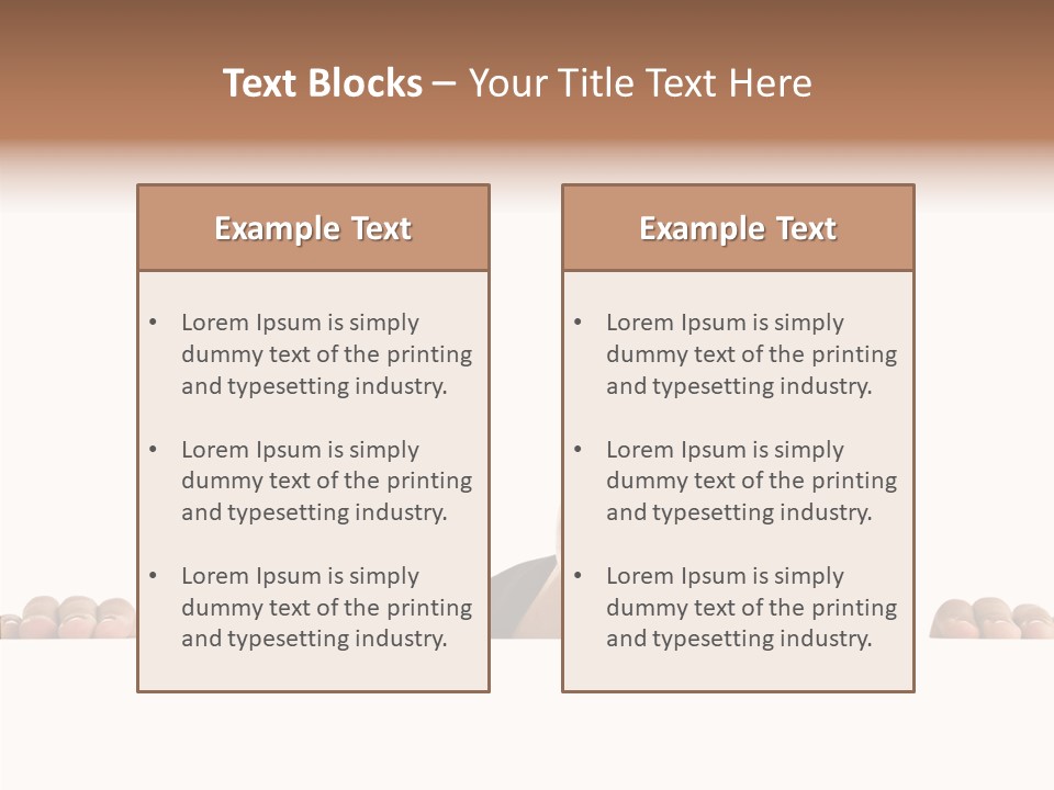 Empty Observing Peek PowerPoint Template