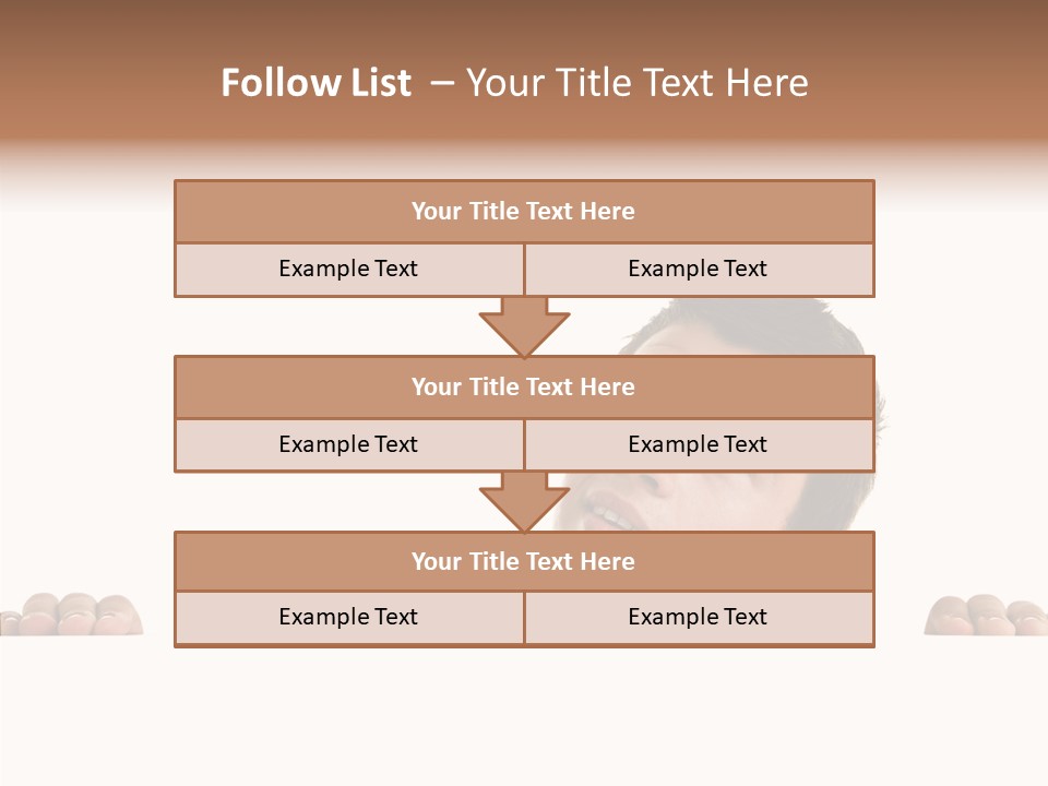 Empty Observing Peek PowerPoint Template