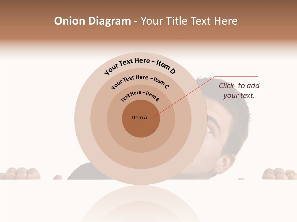 Empty Observing Peek PowerPoint Template