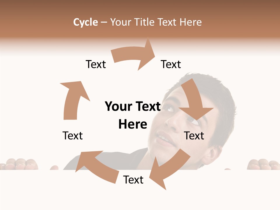 Empty Observing Peek PowerPoint Template