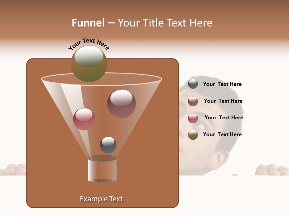 Empty Observing Peek PowerPoint Template