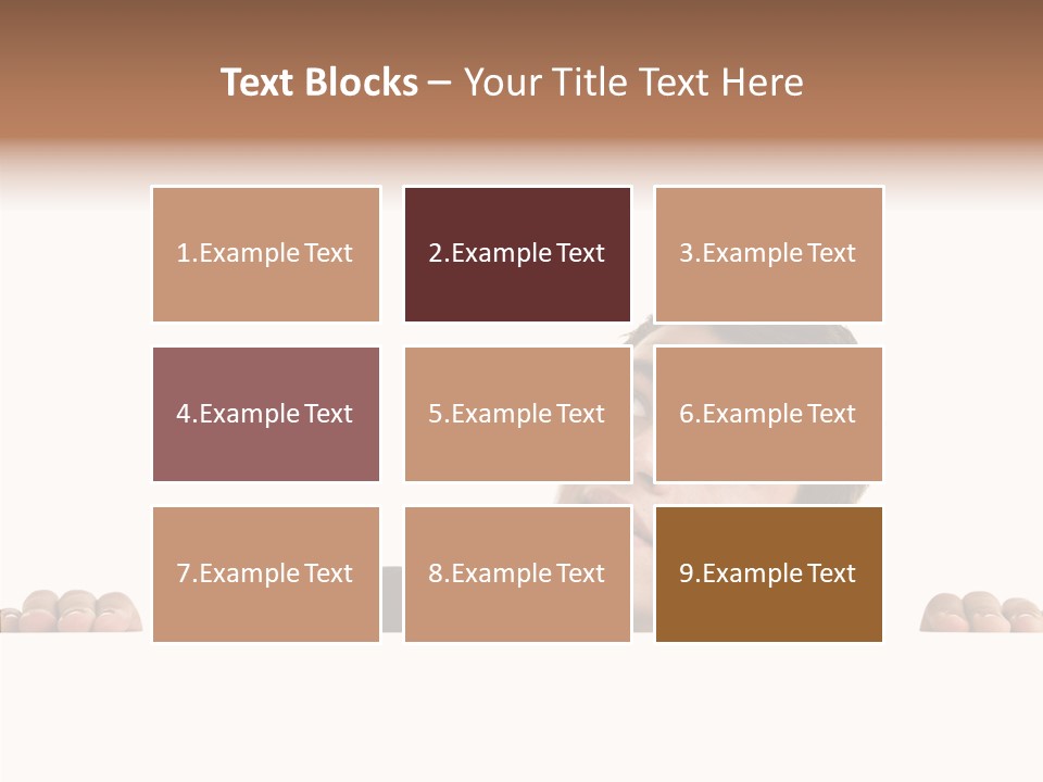 Empty Observing Peek PowerPoint Template