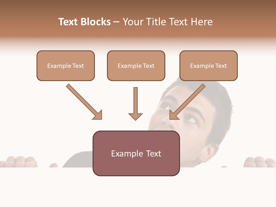 Empty Observing Peek PowerPoint Template