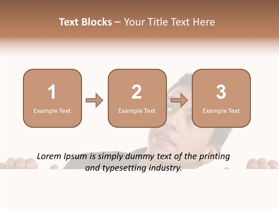 Empty Observing Peek PowerPoint Template