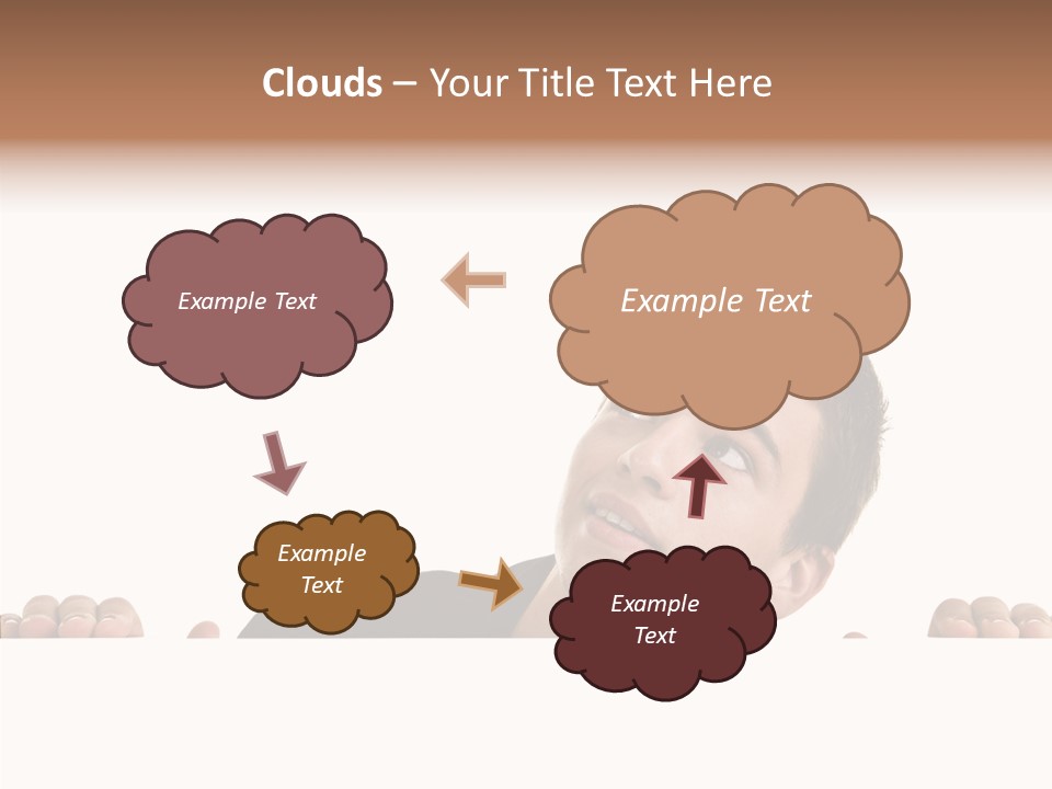 Empty Observing Peek PowerPoint Template