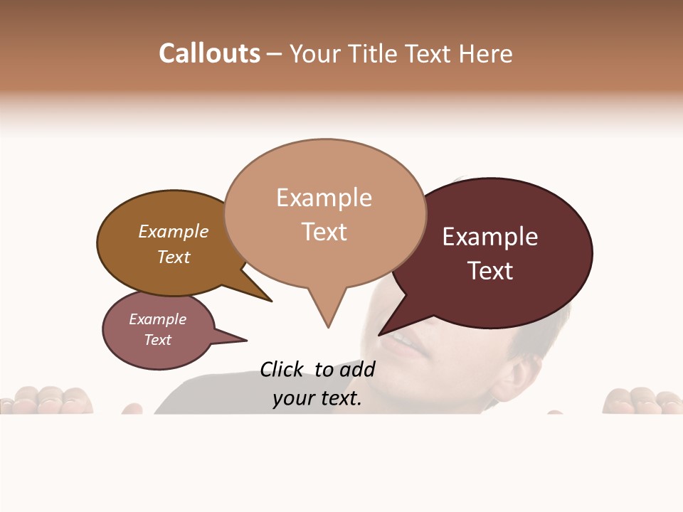 Empty Observing Peek PowerPoint Template
