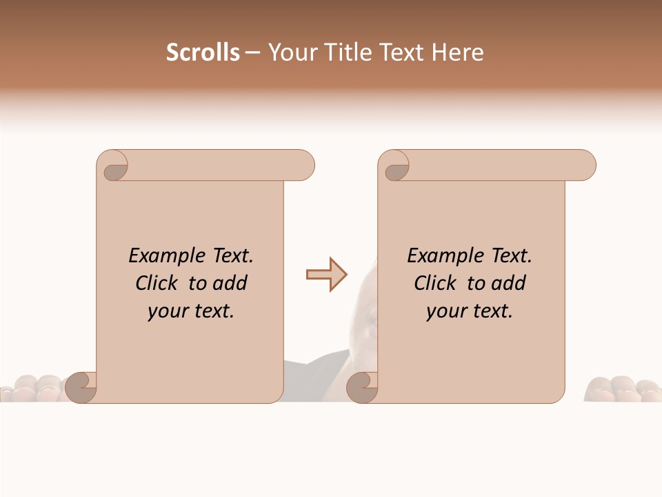 Empty Observing Peek PowerPoint Template