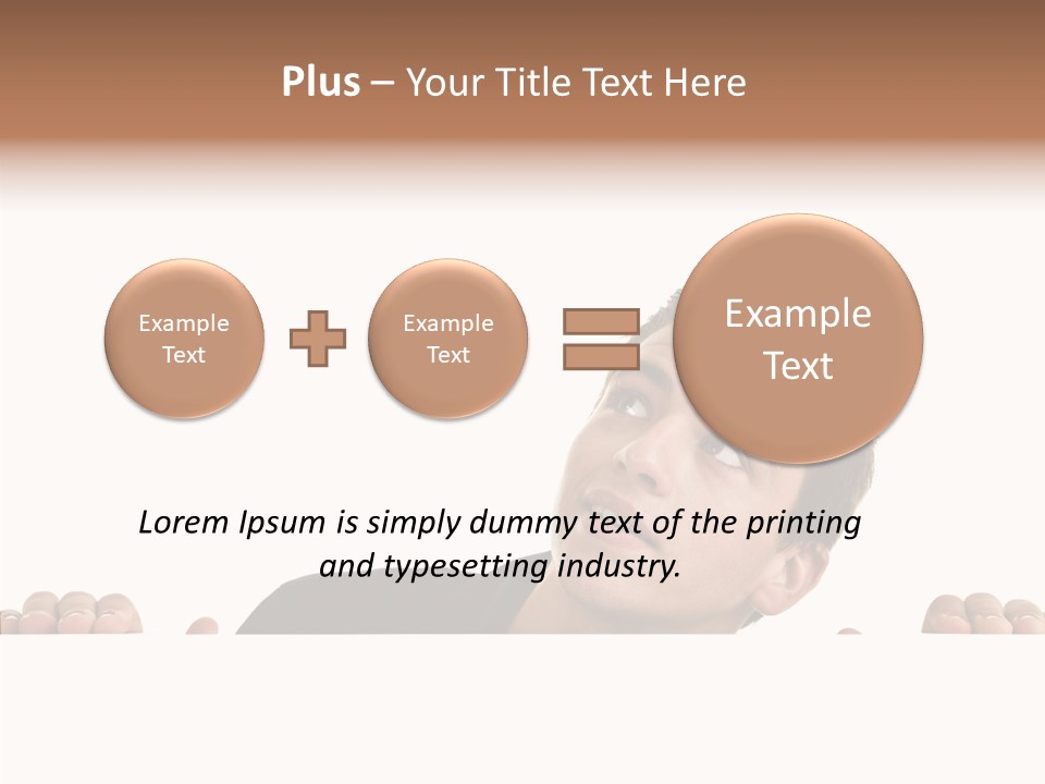 Empty Observing Peek PowerPoint Template