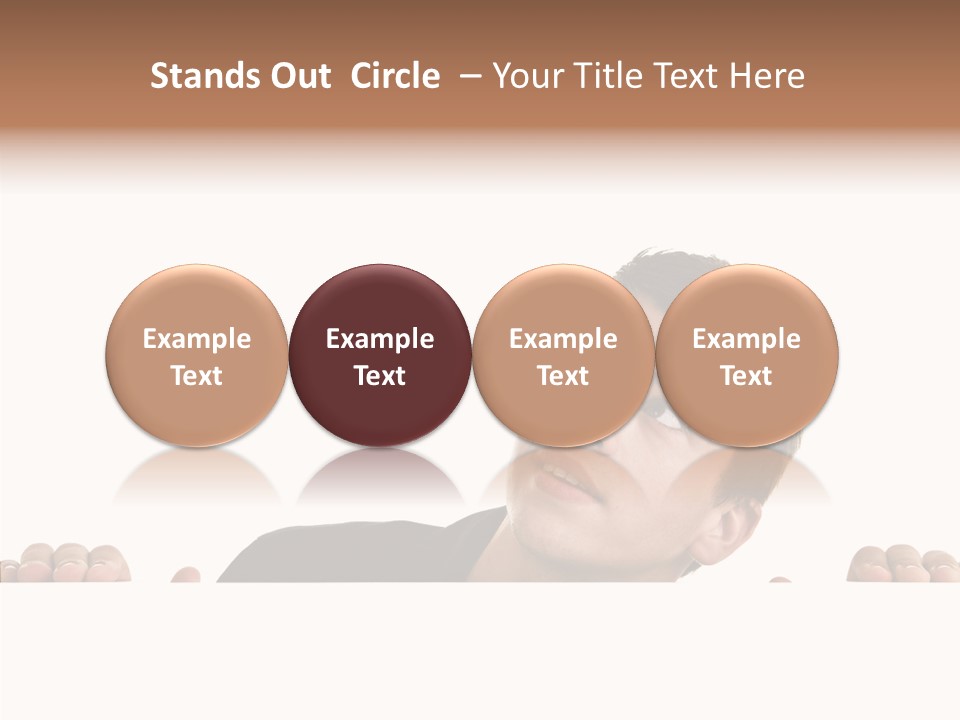 Empty Observing Peek PowerPoint Template