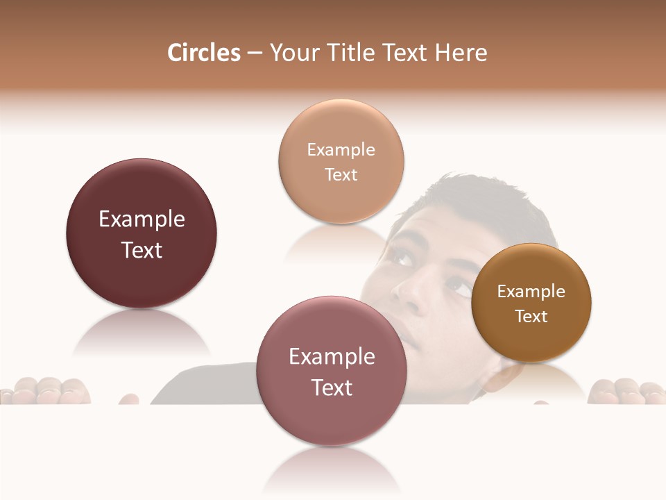 Empty Observing Peek PowerPoint Template
