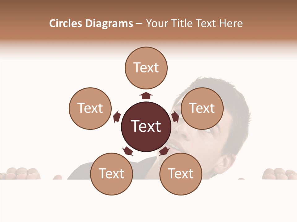 Empty Observing Peek PowerPoint Template