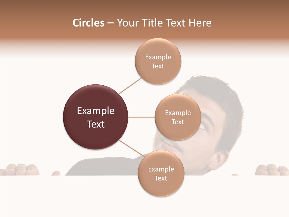 Empty Observing Peek PowerPoint Template