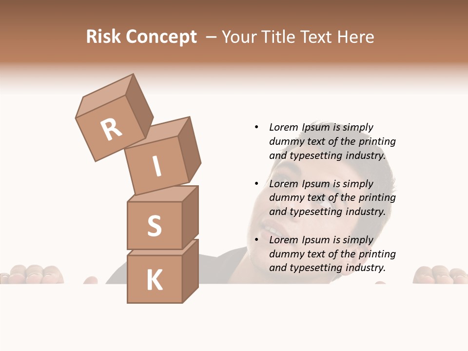 Empty Observing Peek PowerPoint Template