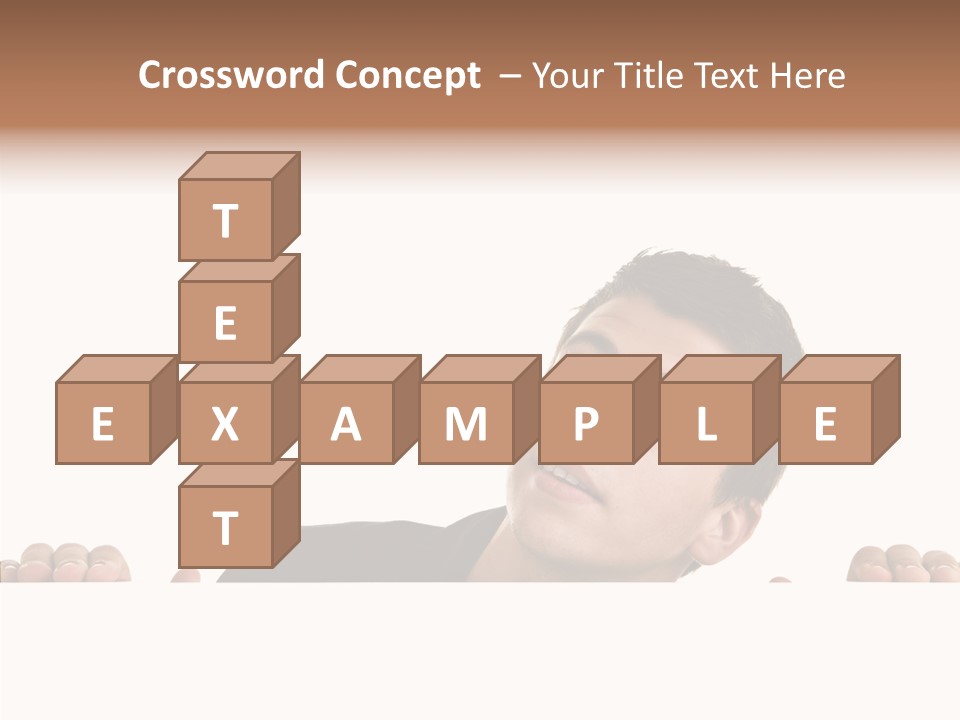 Empty Observing Peek PowerPoint Template