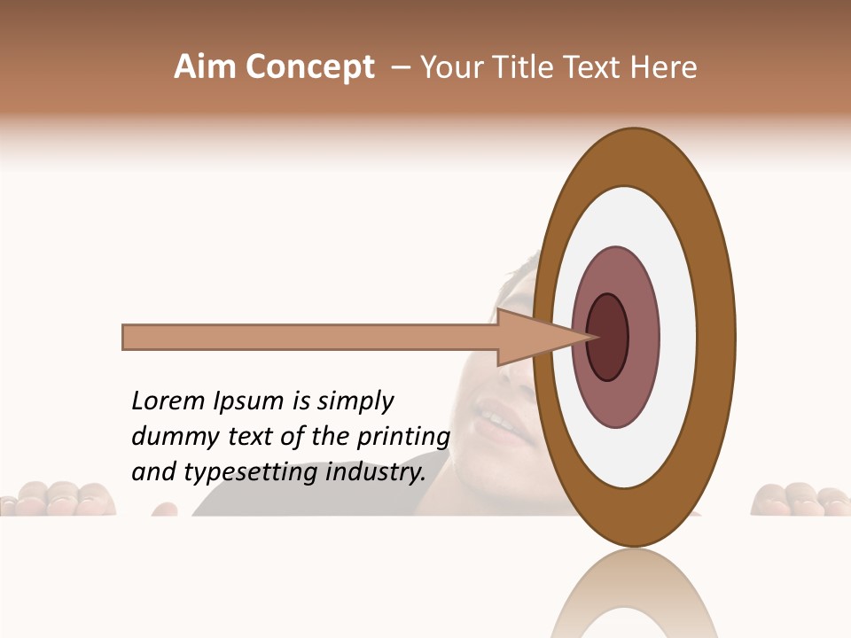 Empty Observing Peek PowerPoint Template