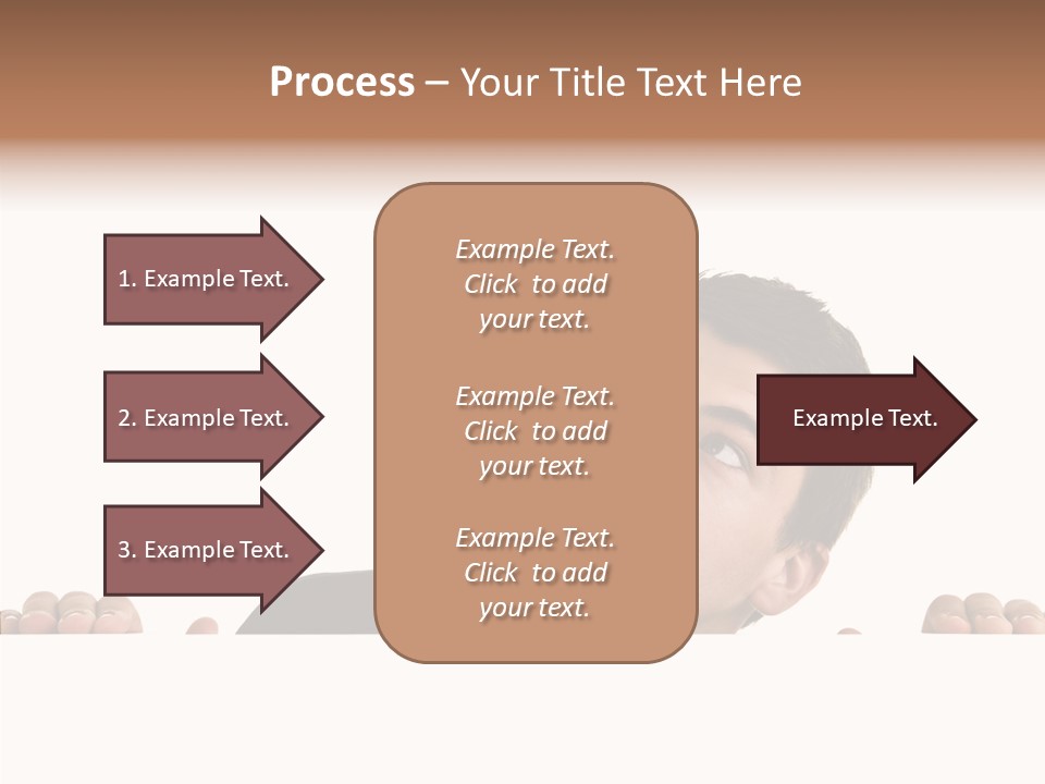 Empty Observing Peek PowerPoint Template