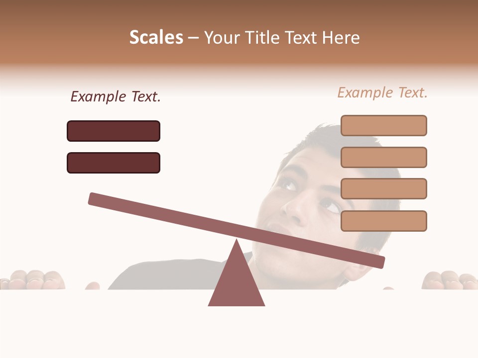 Empty Observing Peek PowerPoint Template