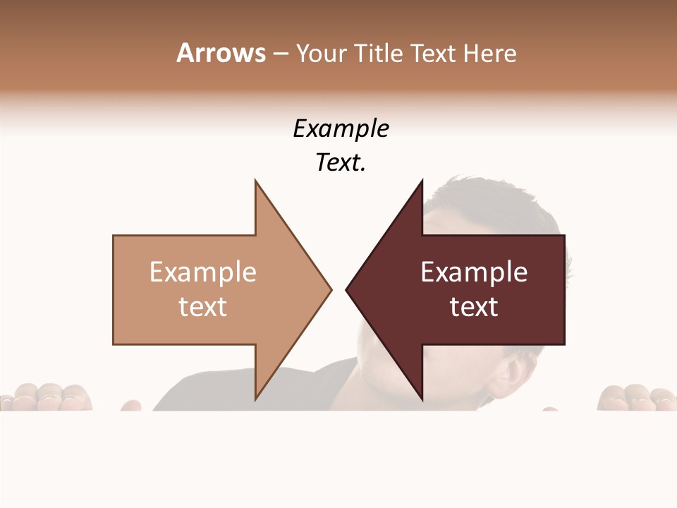 Empty Observing Peek PowerPoint Template