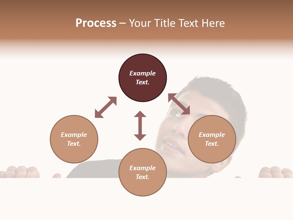 Empty Observing Peek PowerPoint Template
