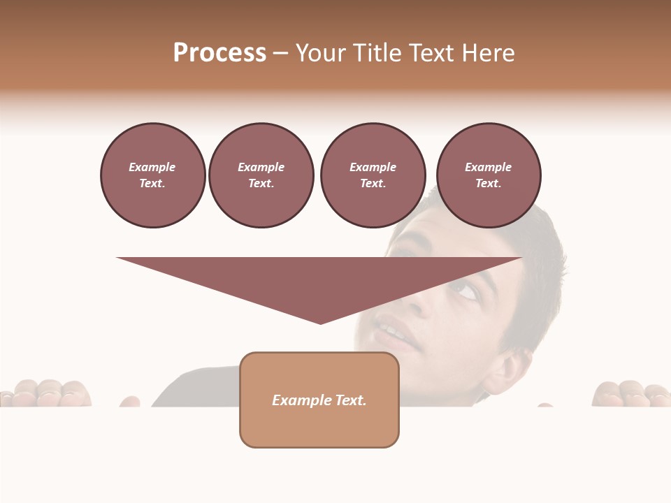 Empty Observing Peek PowerPoint Template