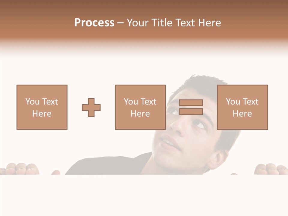 Empty Observing Peek PowerPoint Template