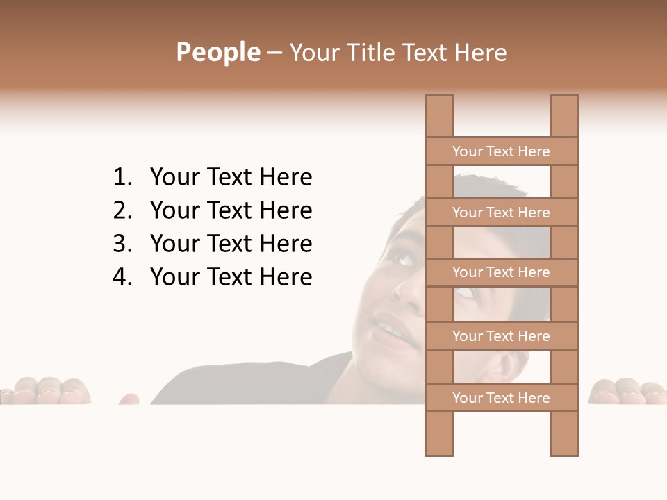 Empty Observing Peek PowerPoint Template