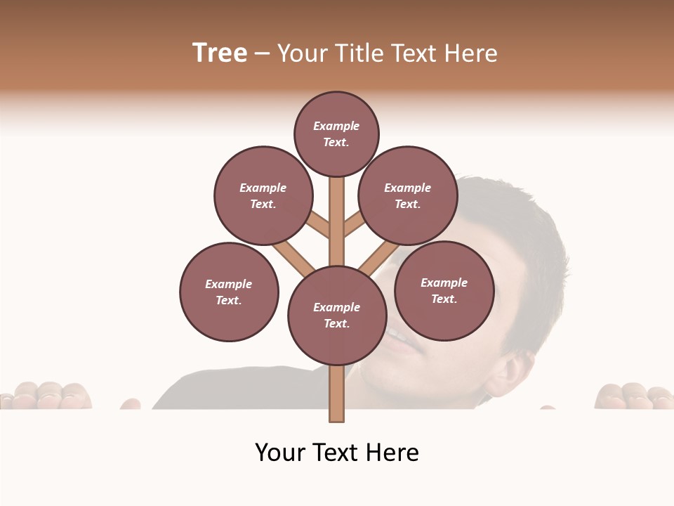 Empty Observing Peek PowerPoint Template