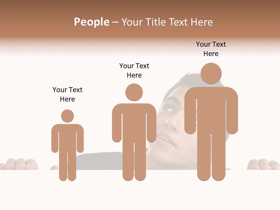 Empty Observing Peek PowerPoint Template