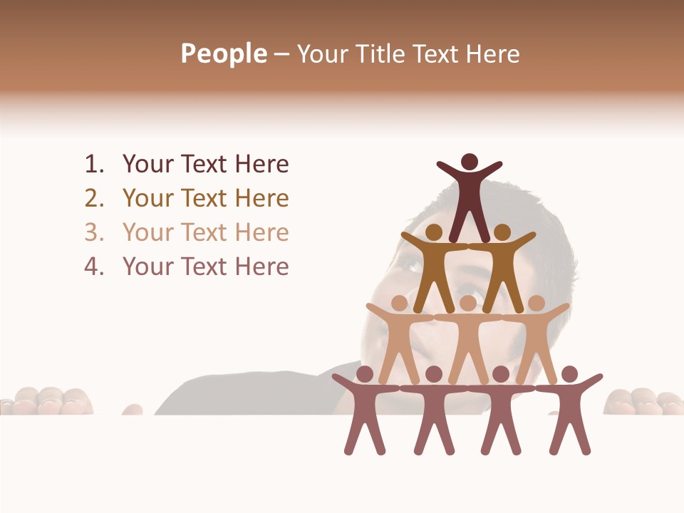 Empty Observing Peek PowerPoint Template