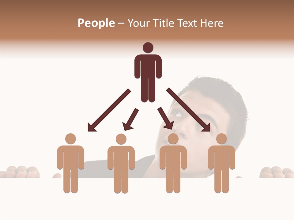 Empty Observing Peek PowerPoint Template