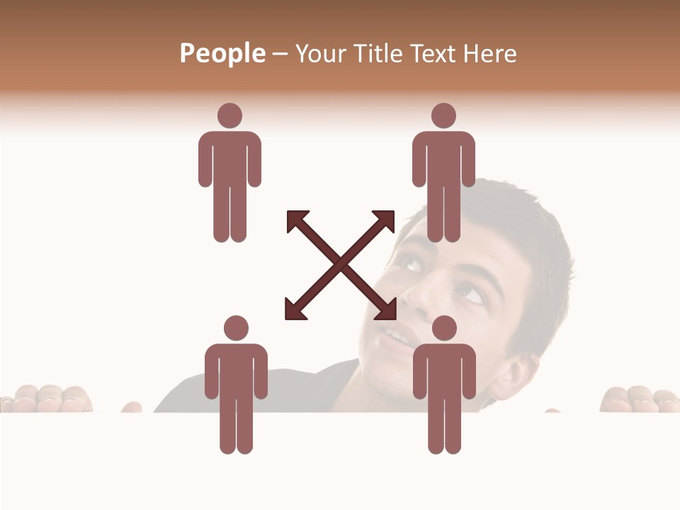 Empty Observing Peek PowerPoint Template