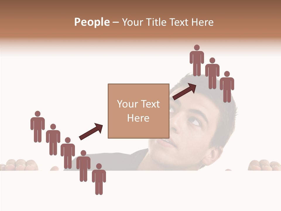 Empty Observing Peek PowerPoint Template