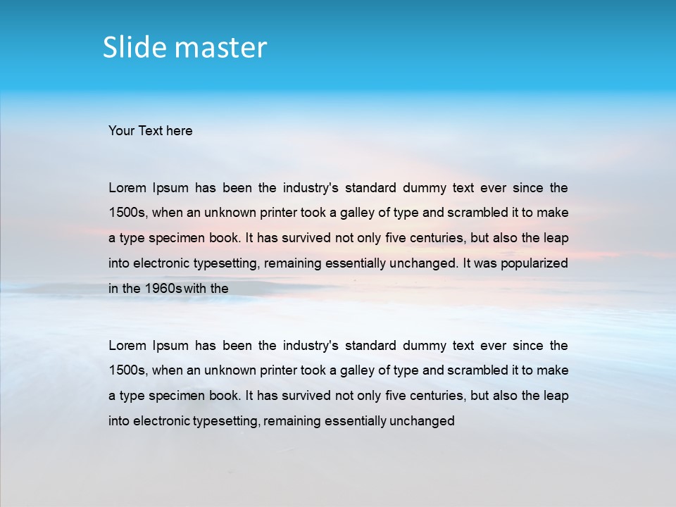 Summer Sand Touristic PowerPoint Template