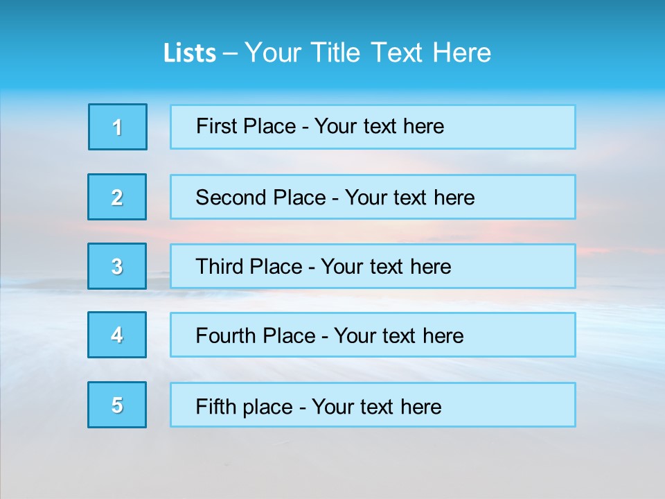 Summer Sand Touristic PowerPoint Template
