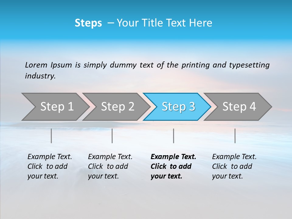 Summer Sand Touristic PowerPoint Template