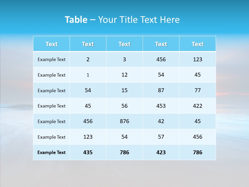 Summer Sand Touristic PowerPoint Template