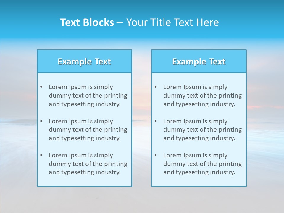 Summer Sand Touristic PowerPoint Template