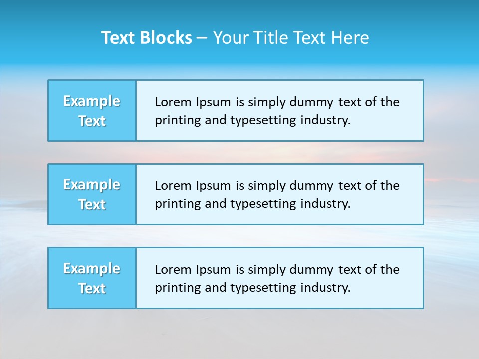 Summer Sand Touristic PowerPoint Template